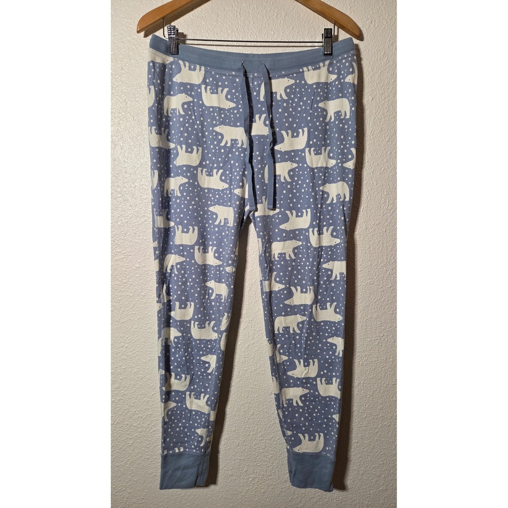 Hanna Andersson Adult Large Polar Bear Organic Cotton Pajama Pants Lounge Jogger